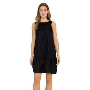 Sinclaire Women's Black Sheath Cross Band Hem Mini Sleeveless Dress Casual LBD 6